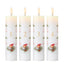 Klarborg LED Adventskerze - Der Weihnachtsmann & Rotkehlchen 