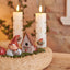 Klarborg LED Adventskerze - Der Weihnachtsmann & Rotkehlchen 